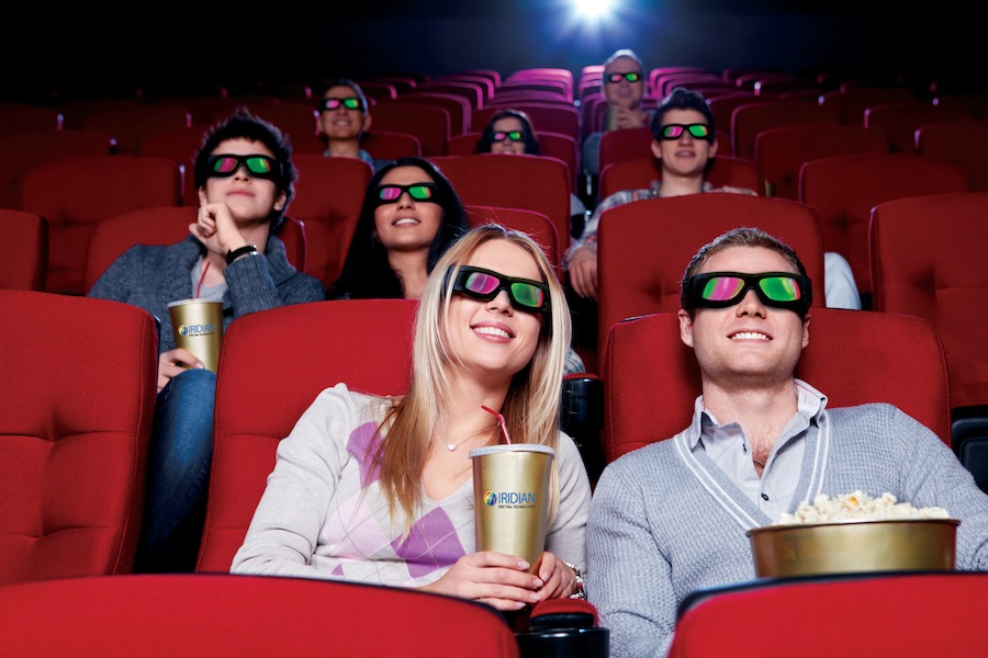 Movie theatre 3D glasses